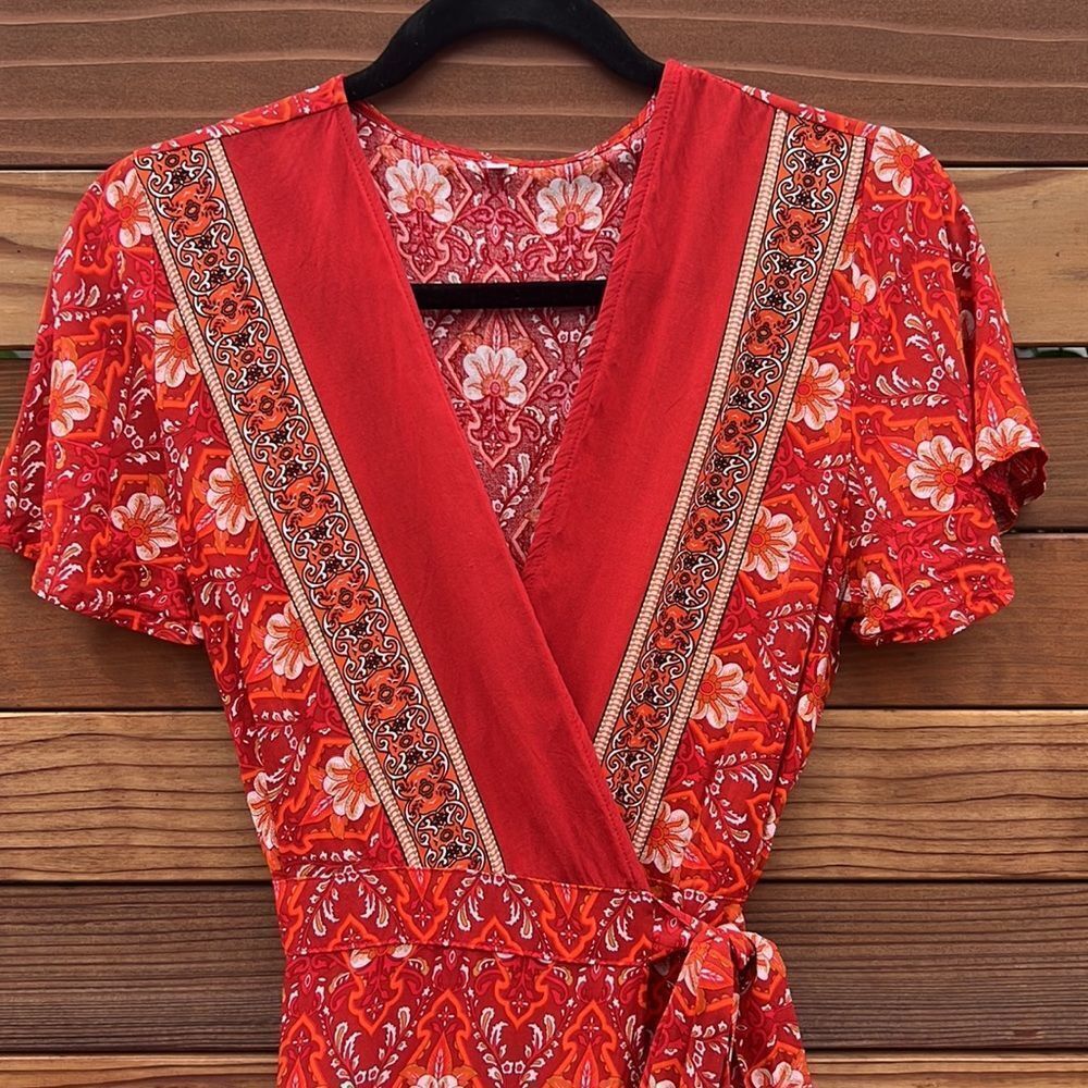 Wrap Flowy Dress  - Picture 2 of 8